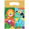 Party Central Club Pack of 96 Blue and Green Jungle Themed Favor Loot Bags 8.8"